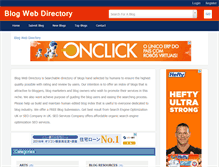 Tablet Screenshot of blogwebdirectory.com